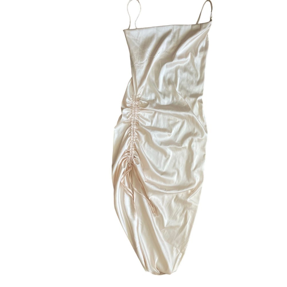 Lyaner Slip Dress With Scrunch Detail